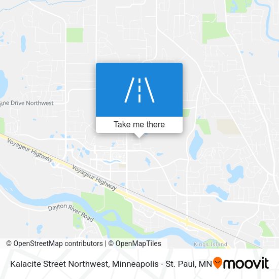 Mapa de Kalacite Street Northwest