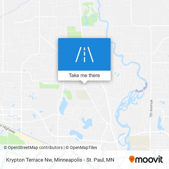 Mapa de Krypton Terrace Nw