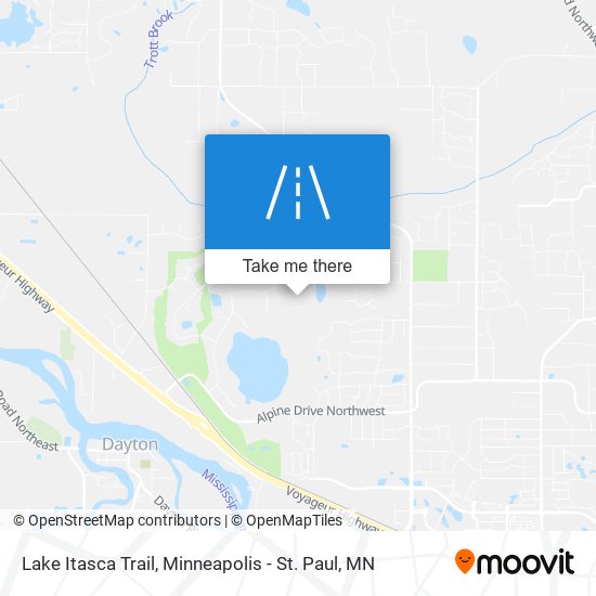 Lake Itasca Trail map