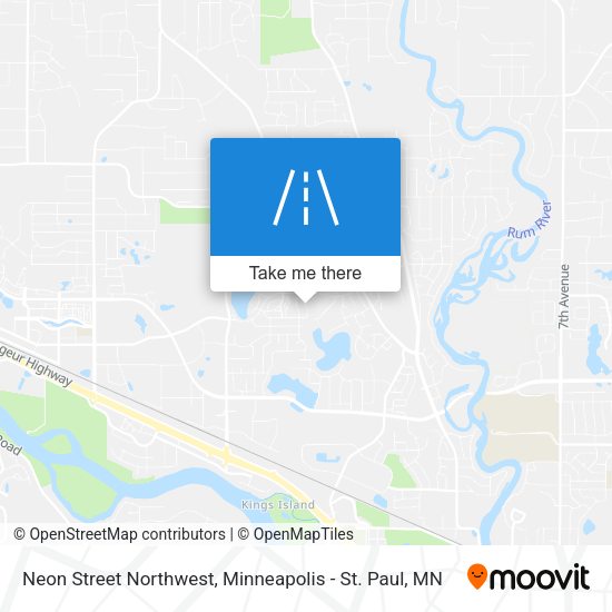 Mapa de Neon Street Northwest