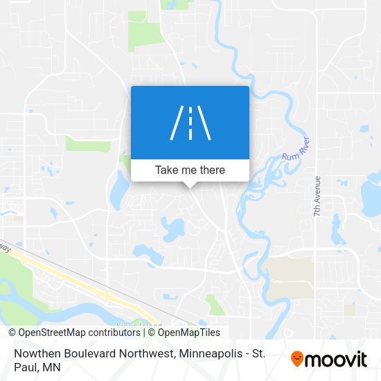 Mapa de Nowthen Boulevard Northwest