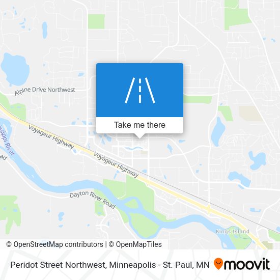 Peridot Street Northwest map