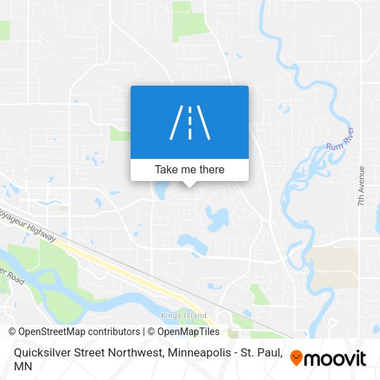 Mapa de Quicksilver Street Northwest