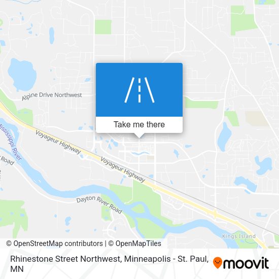 Rhinestone Street Northwest map