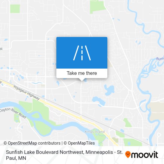 Mapa de Sunfish Lake Boulevard Northwest