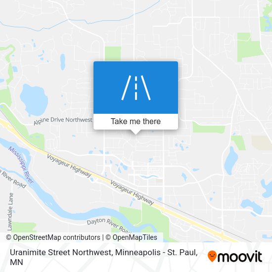 Uranimite Street Northwest map