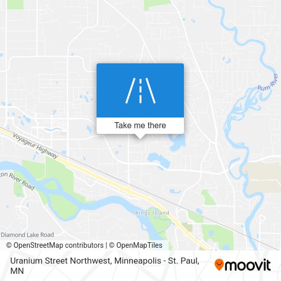 Uranium Street Northwest map