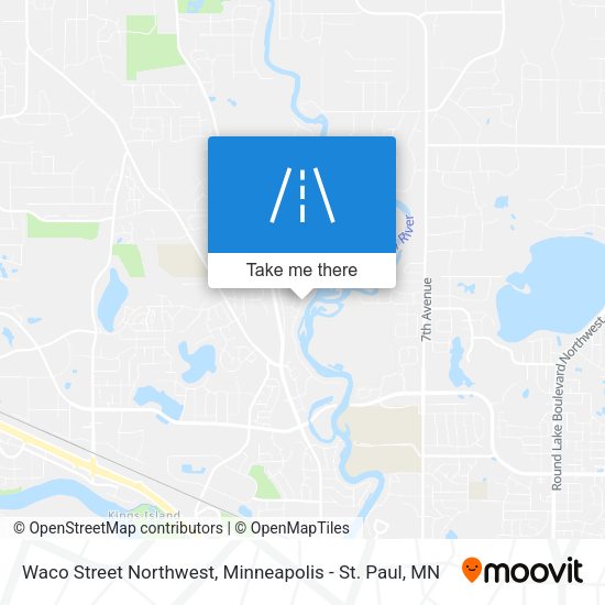 Mapa de Waco Street Northwest