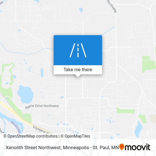 Mapa de Xenolith Street Northwest