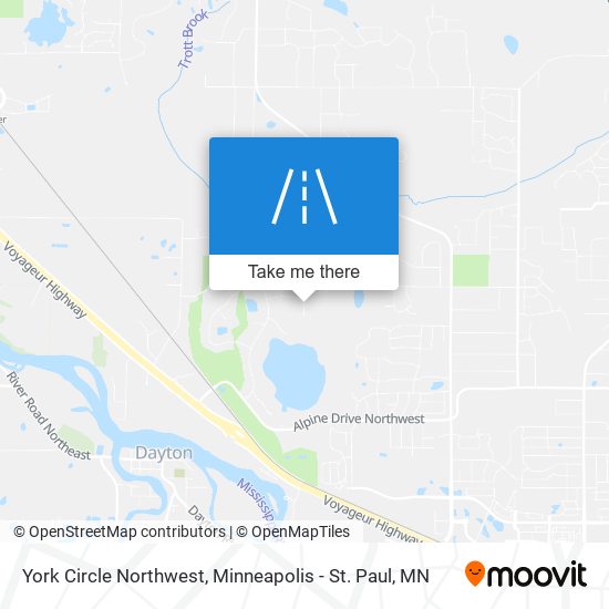 Mapa de York Circle Northwest