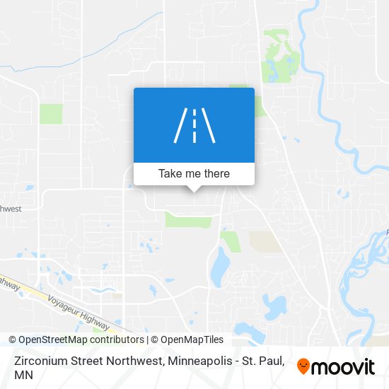 Mapa de Zirconium Street Northwest