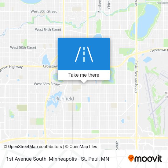 1st Avenue South map