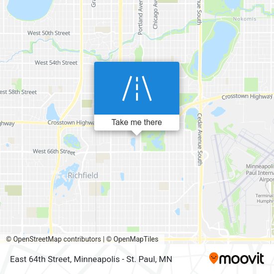 Mapa de East 64th Street