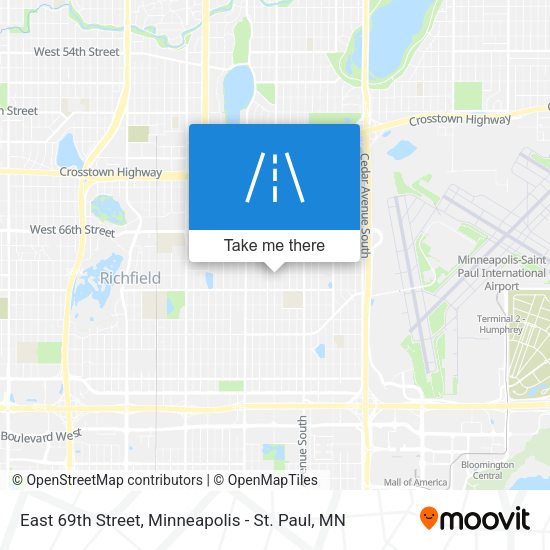 Mapa de East 69th Street