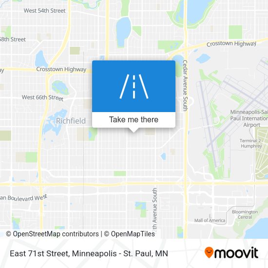 Mapa de East 71st Street
