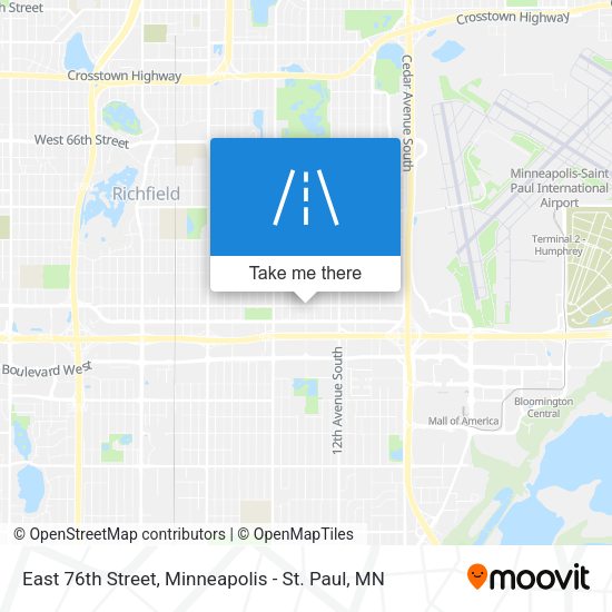 Mapa de East 76th Street