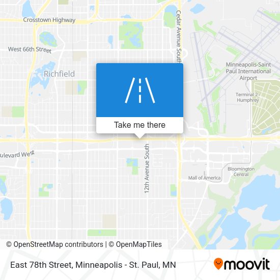 Mapa de East 78th Street