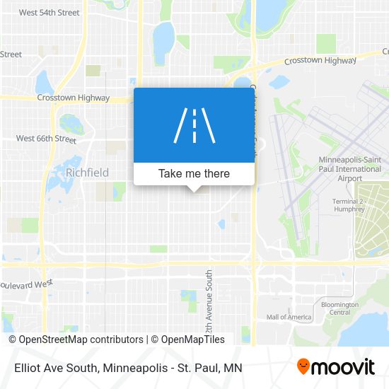 Mapa de Elliot Ave South