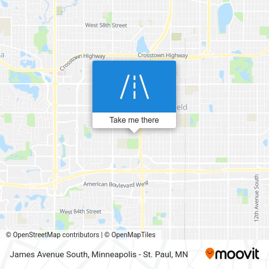 Mapa de James Avenue South