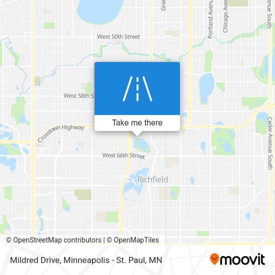 Mildred Drive map