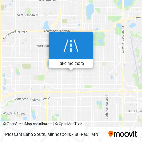 Mapa de Pleasant Lane South