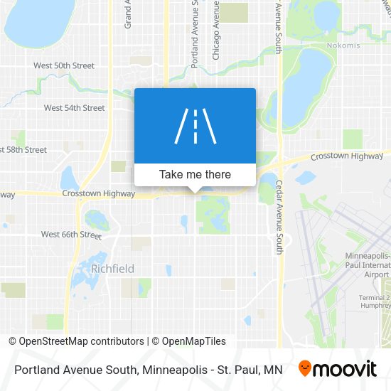 Mapa de Portland Avenue South