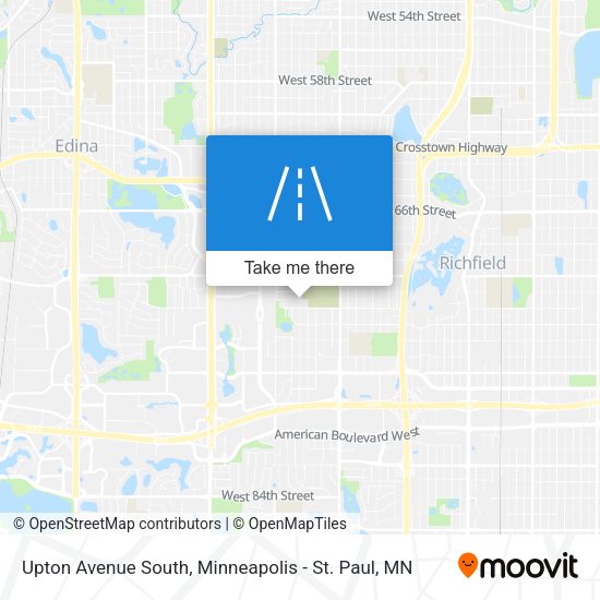 Upton Avenue South map
