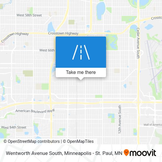 Wentworth Avenue South map