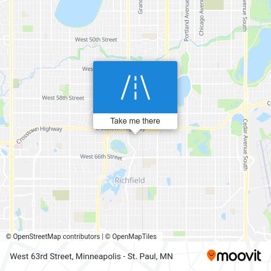 West 63rd Street map