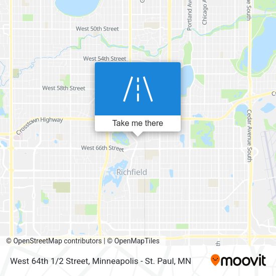 Mapa de West 64th 1/2 Street