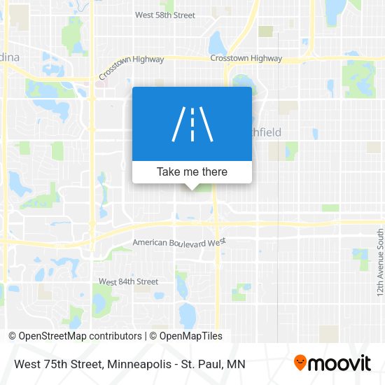 Mapa de West 75th Street
