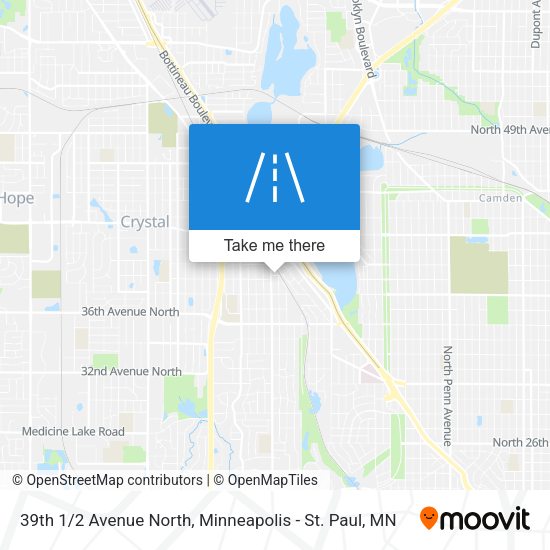 Mapa de 39th 1/2 Avenue North