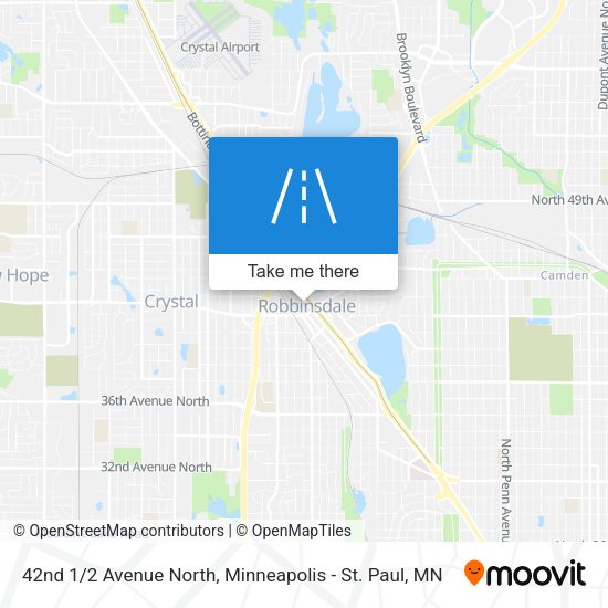 Mapa de 42nd 1/2 Avenue North