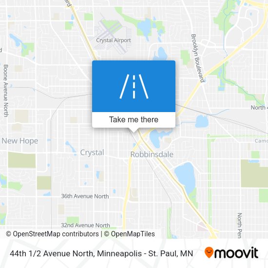 44th 1/2 Avenue North map
