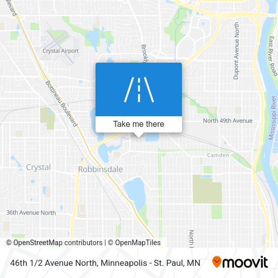46th 1/2 Avenue North map