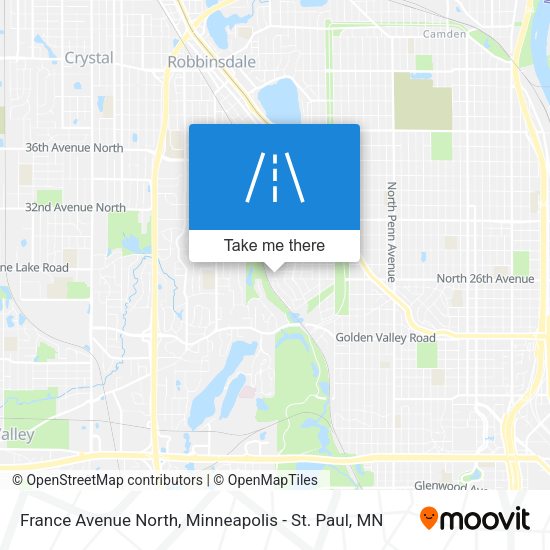 Mapa de France Avenue North