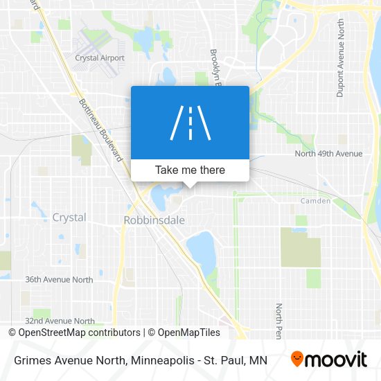 Grimes Avenue North map