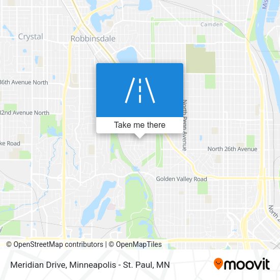 Meridian Drive map