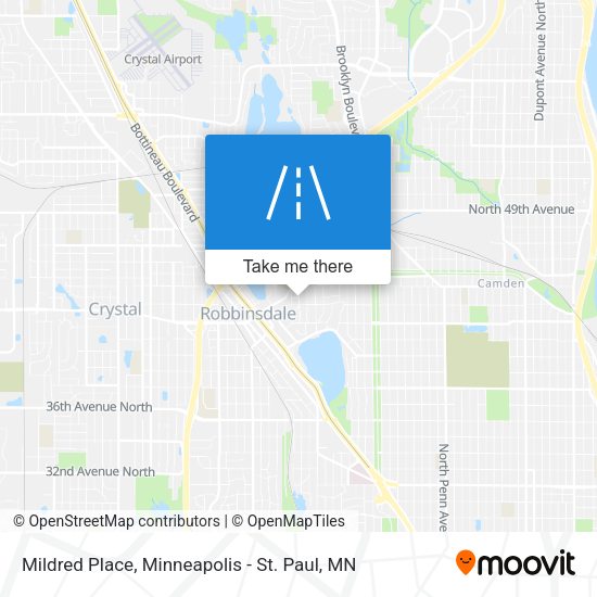 Mildred Place map