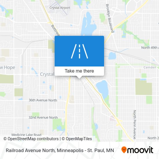 Railroad Avenue North map