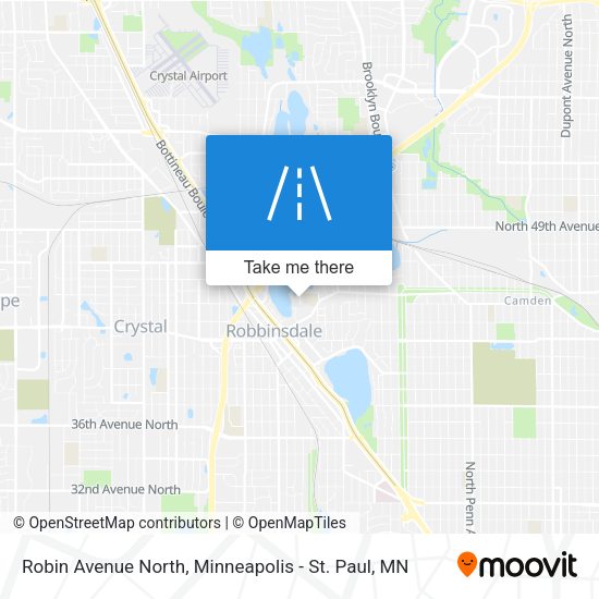 Robin Avenue North map