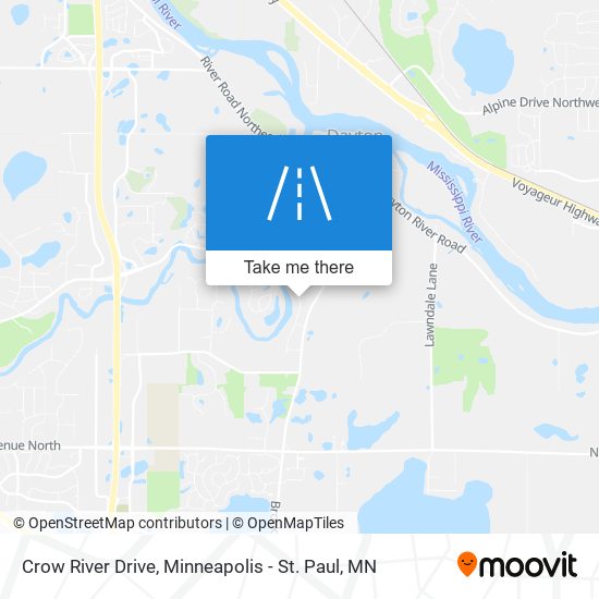Mapa de Crow River Drive