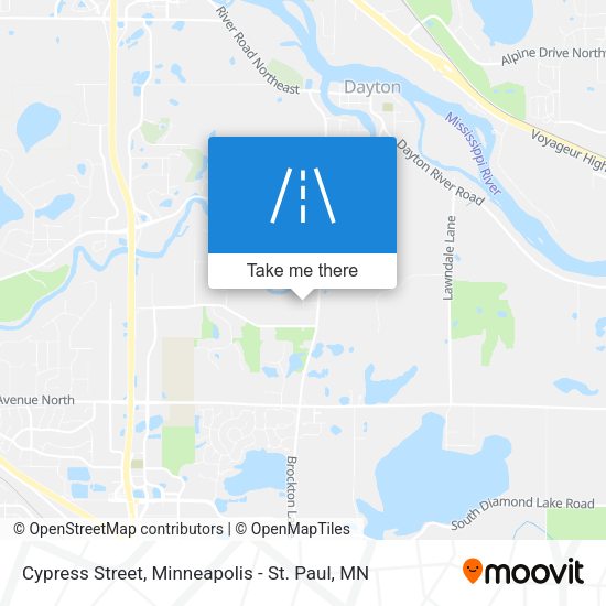 Cypress Street map