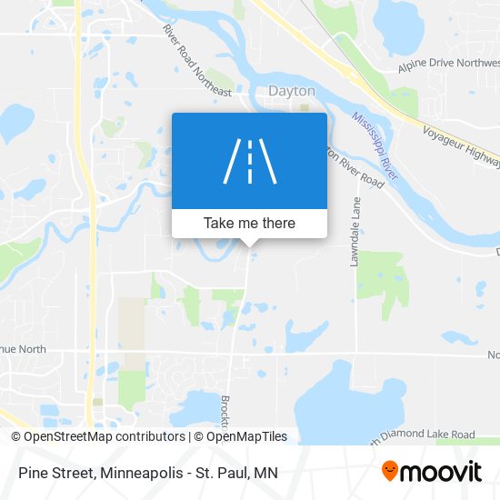 Pine Street map
