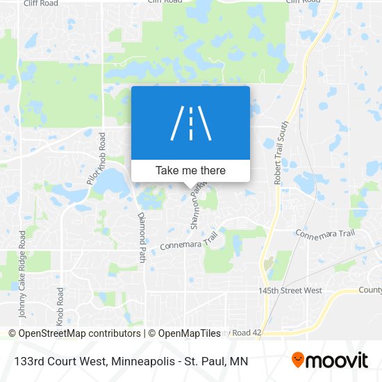 133rd Court West map