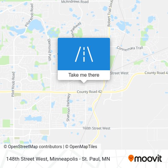 148th Street West map