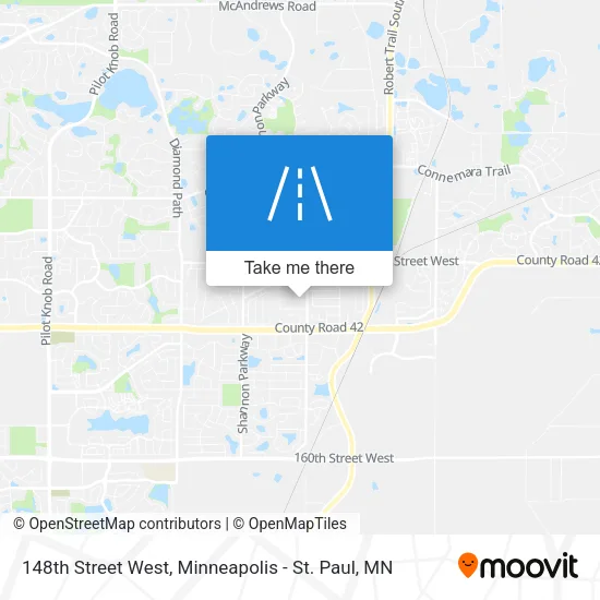 148th Street West map