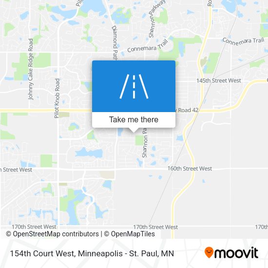 154th Court West map