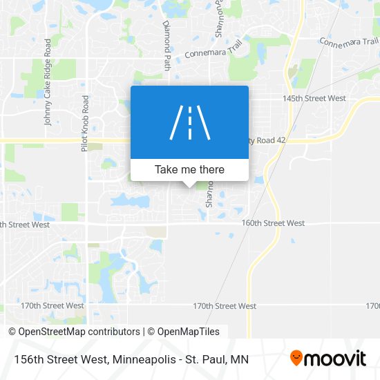 156th Street West map