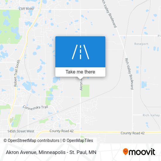 Akron Avenue map